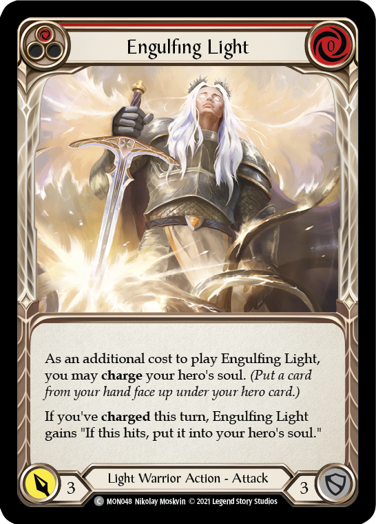 Engulfing Light (Red) [MON048] (Monarch)  1st Edition Normal | The CG Realm