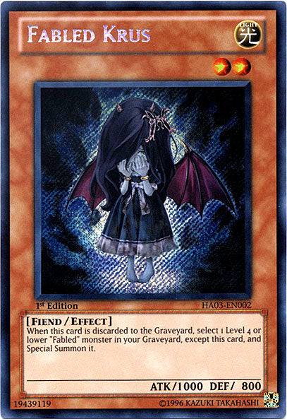 Fabled Krus [HA03-EN002] Secret Rare | The CG Realm