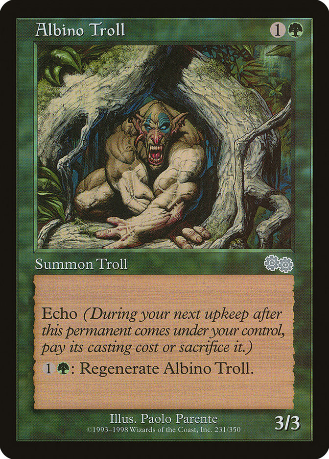 Albino Troll [Urza's Saga] | The CG Realm