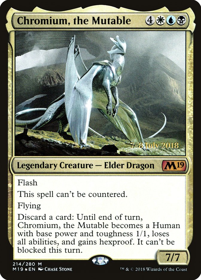 Chromium, the Mutable [Core Set 2019 Prerelease Promos] | The CG Realm