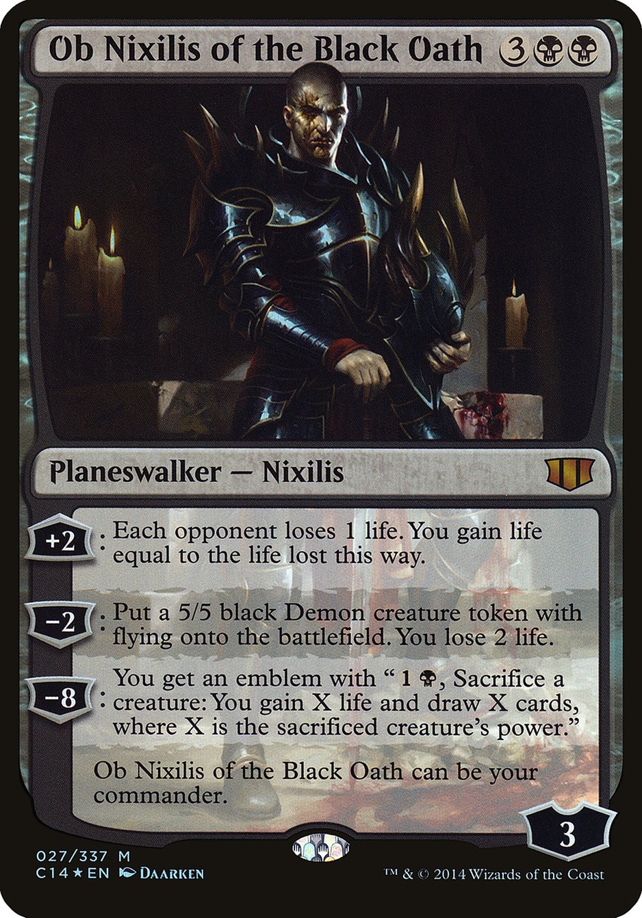 Ob Nixilis of the Black Oath (Oversized) [Commander 2014 Oversized] | The CG Realm