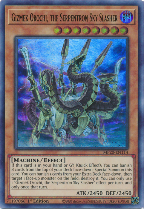 Gizmek Orochi, the Serpentron Sky Slasher [MP20-EN114] Ultra Rare | The CG Realm