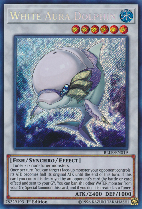 White Aura Dolphin [BLLR-EN019] Secret Rare | The CG Realm