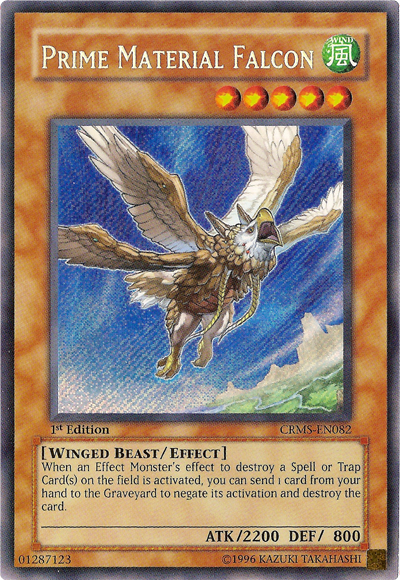 Prime Material Falcon [CRMS-EN082] Secret Rare | The CG Realm