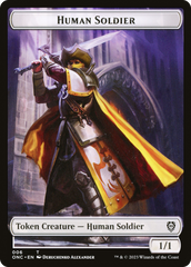 Human Soldier // Elephant Double-Sided Token [Phyrexia: All Will Be One Commander Tokens] | The CG Realm