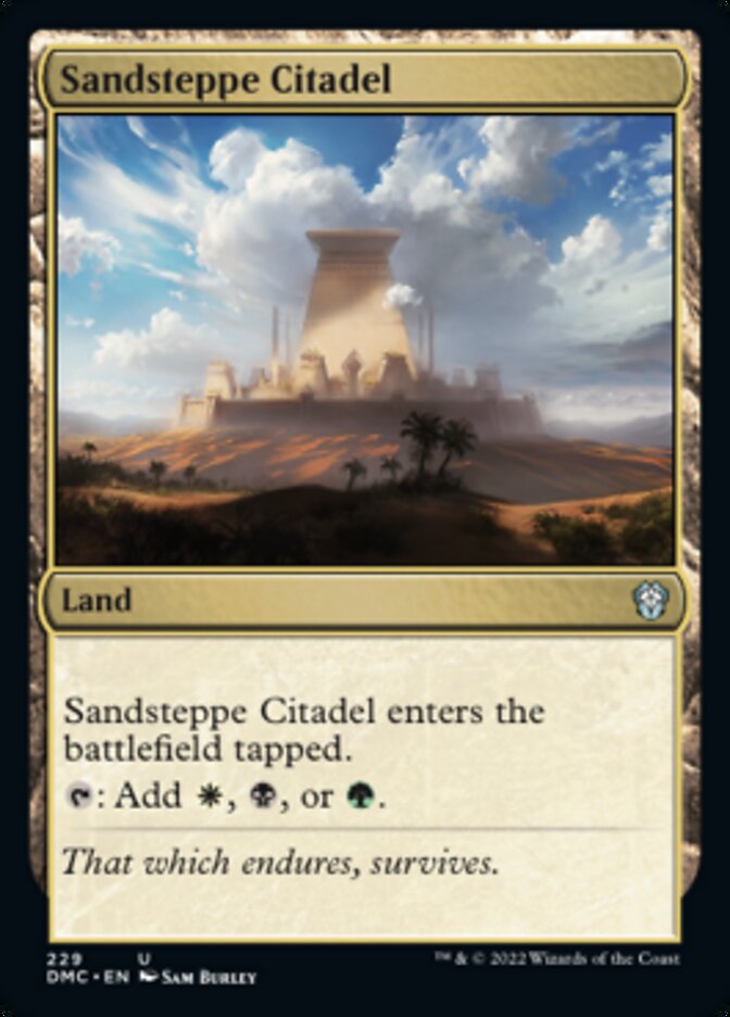 Sandsteppe Citadel [Dominaria United Commander] | The CG Realm