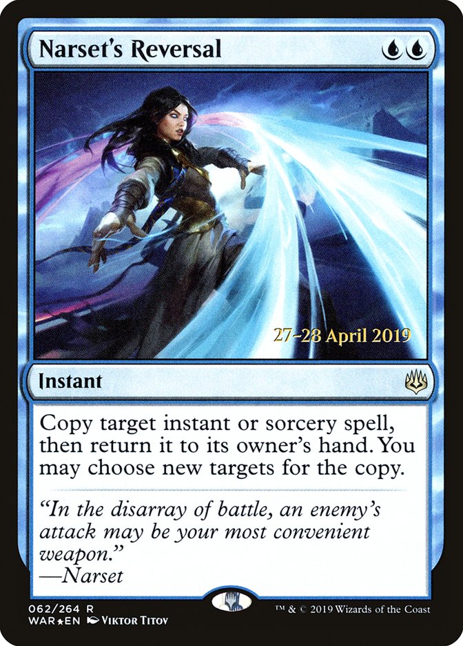 Narset's Reversal [War of the Spark Prerelease Promos] | The CG Realm