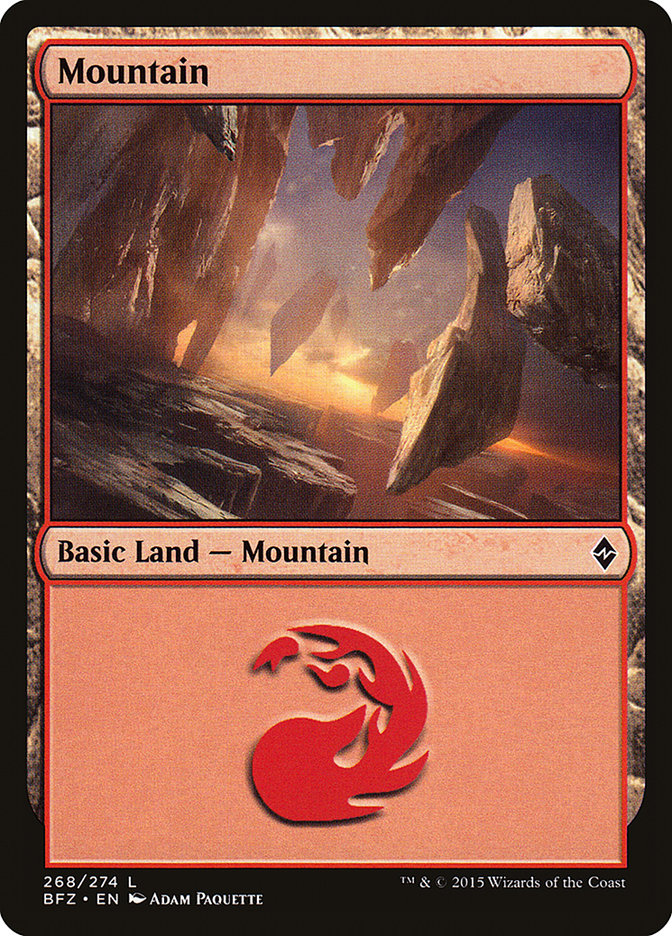 Mountain (268) [Battle for Zendikar] | The CG Realm