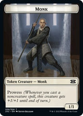 Wrenn and Six Emblem // Monk Double-Sided Token [Double Masters 2022 Tokens] | The CG Realm