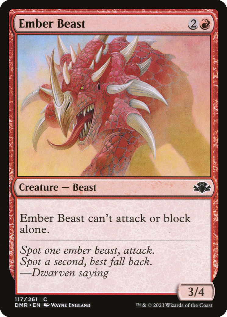 Ember Beast [Dominaria Remastered] | The CG Realm