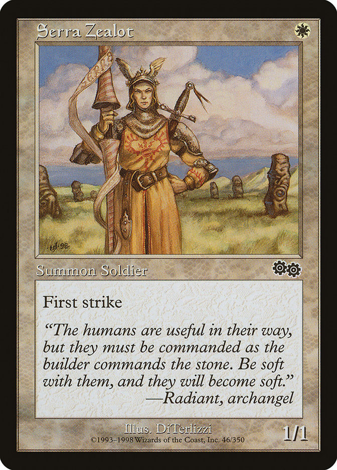 Serra Zealot [Urza's Saga] | The CG Realm