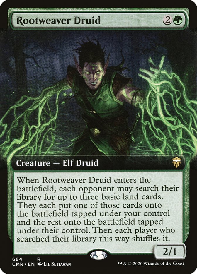 Rootweaver Druid (Extended Art) [Commander Legends] | The CG Realm