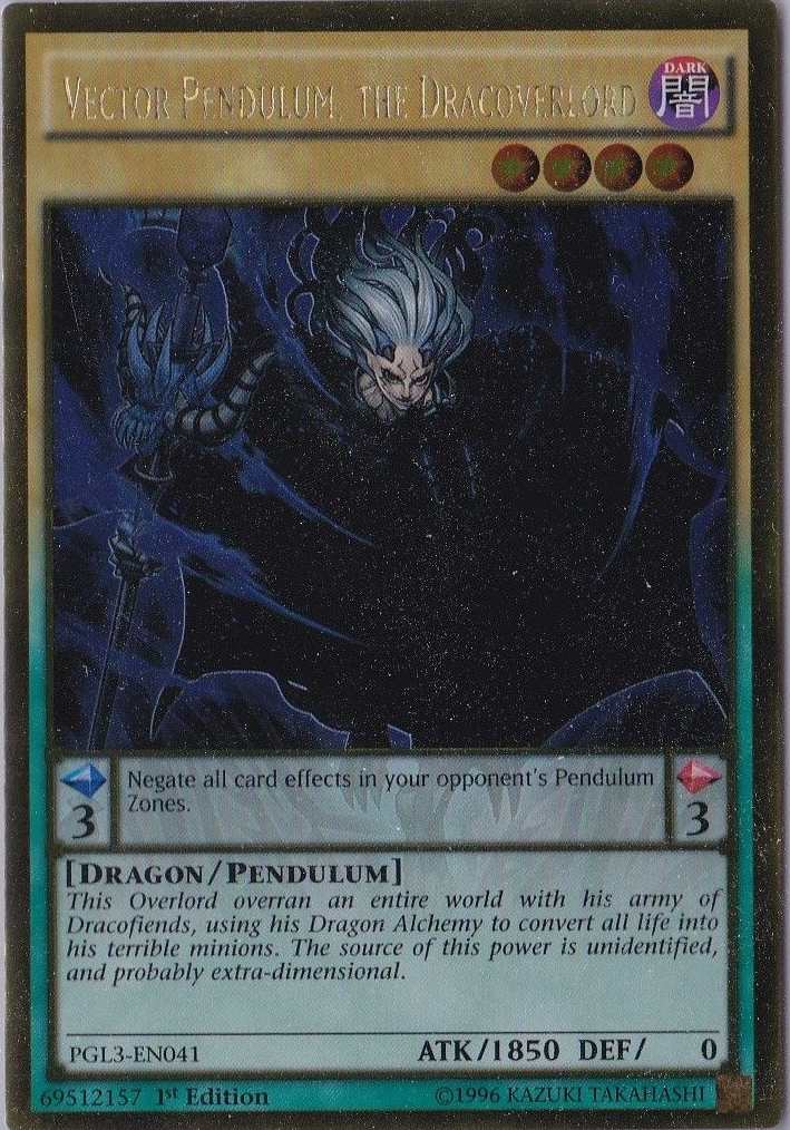 Vector Pendulum, the Dracoverlord [PGL3-EN041] Gold Rare | The CG Realm