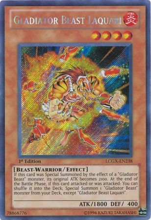 Gladiator Beast Laquari [LCGX-EN238] Secret Rare | The CG Realm