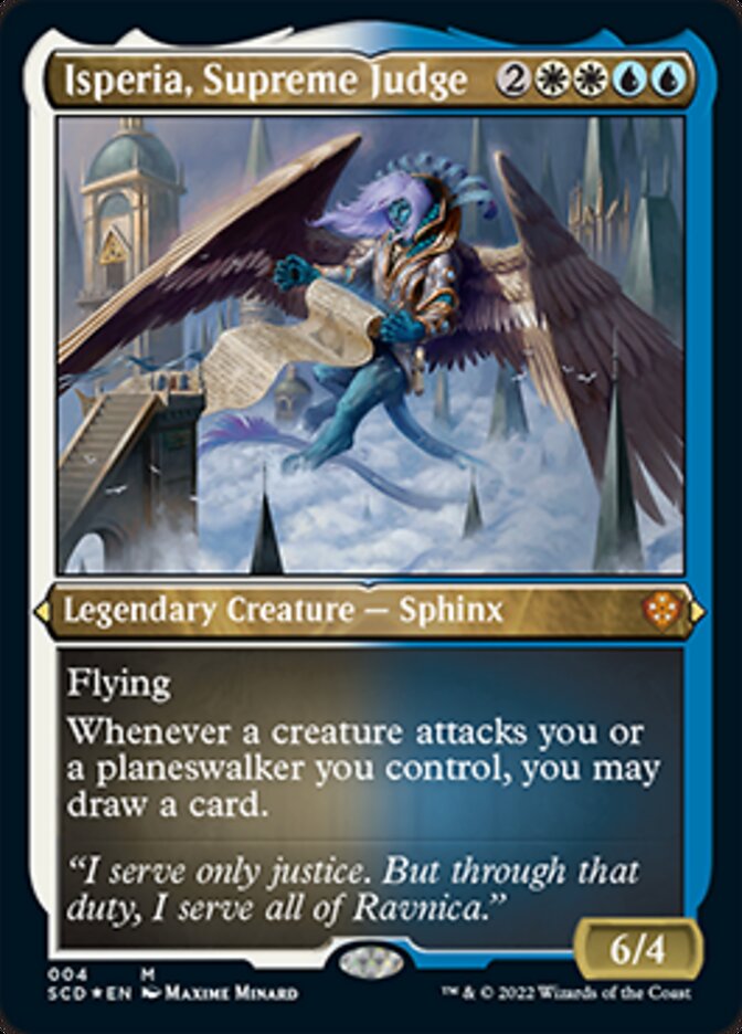 Isperia, Supreme Judge (Foil Etched) [Starter Commander Decks] | The CG Realm