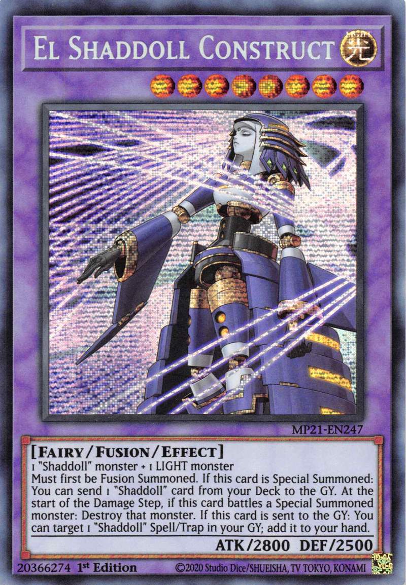 El Shaddoll Construct (Alternate Art) [MP21-EN247] Prismatic Secret Rare | The CG Realm