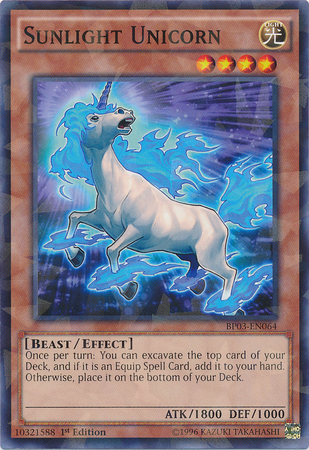 Sunlight Unicorn [BP03-EN064] Shatterfoil Rare | The CG Realm