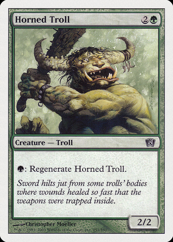 Horned Troll [Eighth Edition] | The CG Realm