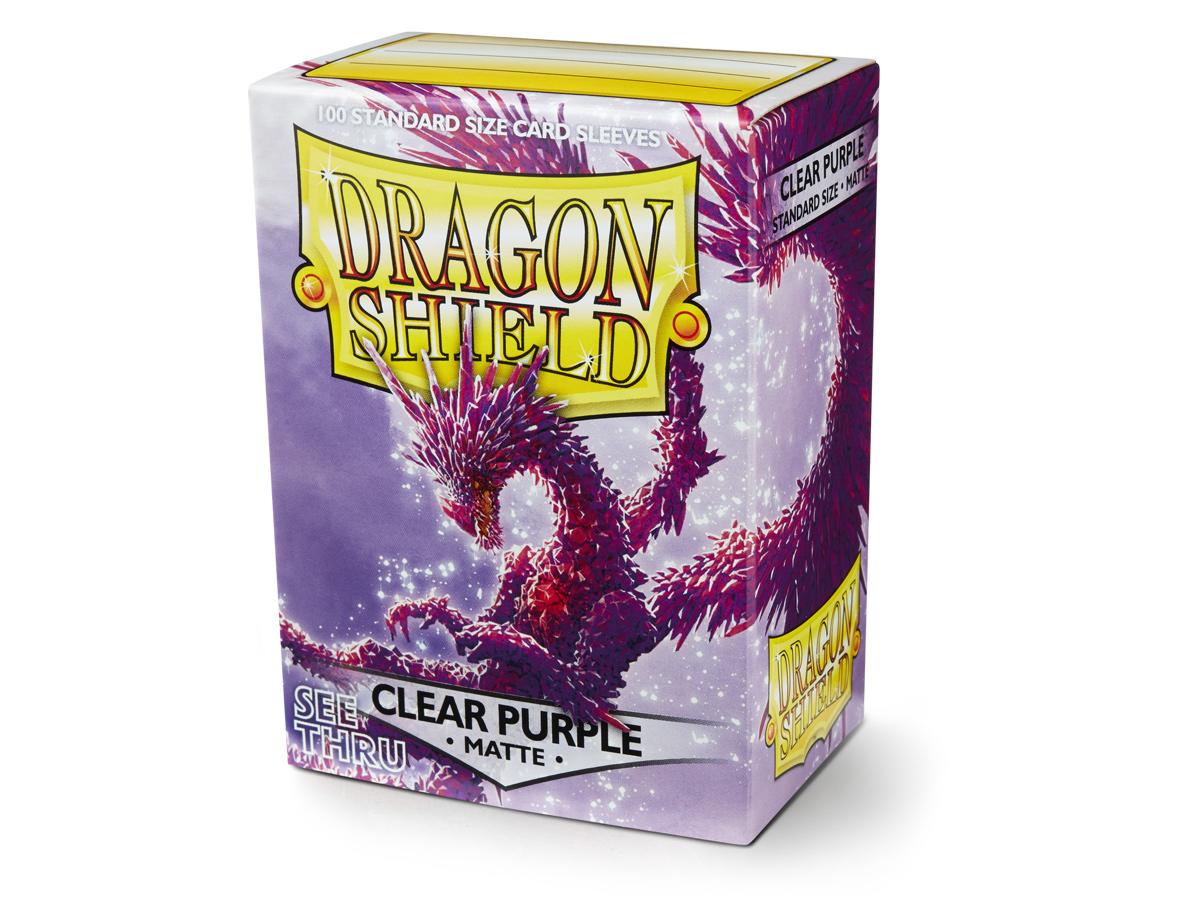 Dragon Shield Matte Sleeve - Clear Purple ‘Racan’ 100ct | The CG Realm