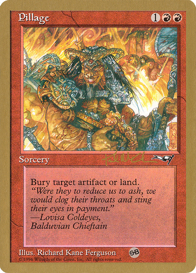 Pillage (Paul McCabe) (SB) [World Championship Decks 1997] | The CG Realm