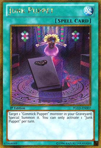 Junk Puppet [PGLD-EN007] Gold Secret Rare | The CG Realm