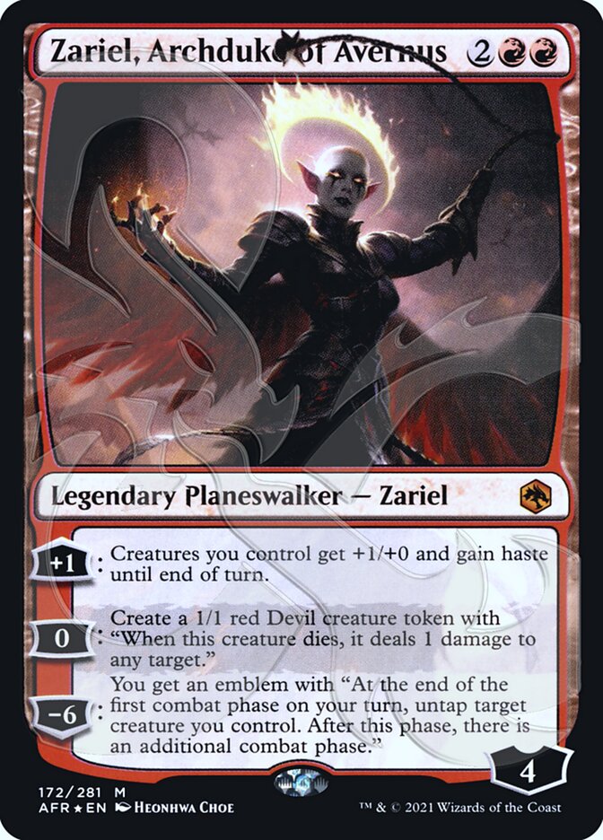 Zariel, Archduke of Avernus (Ampersand Promo) [Dungeons & Dragons: Adventures in the Forgotten Realms Promos] | The CG Realm