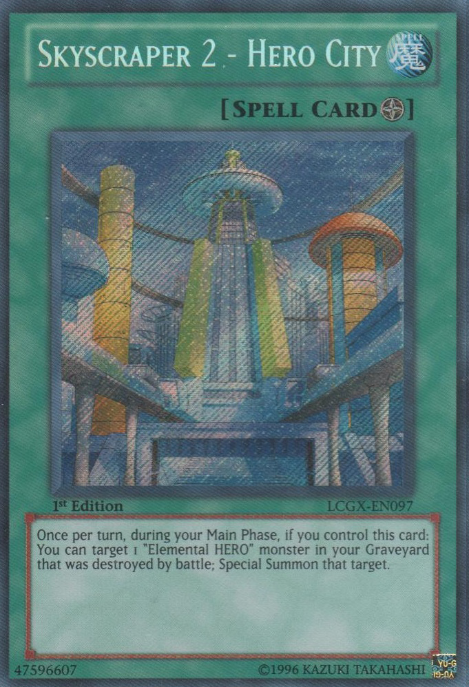 Skyscraper 2 - Hero City [LCGX-EN097] Secret Rare | The CG Realm