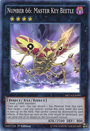 Number 66: Master Key Beetle [MP14-EN099] Super Rare | The CG Realm