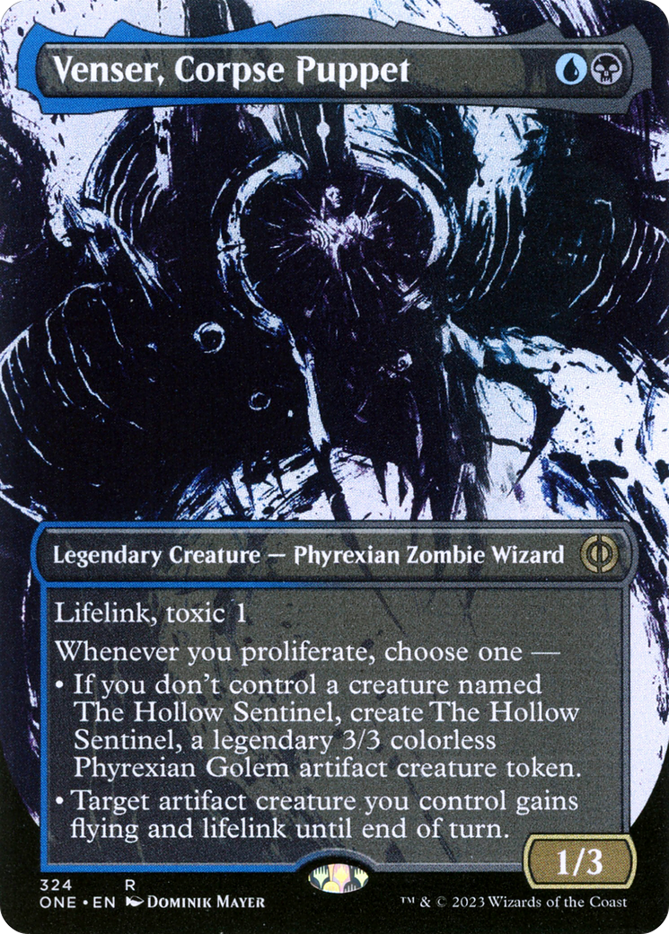 Venser, Corpse Puppet (Borderless Ichor) [Phyrexia: All Will Be One] | The CG Realm