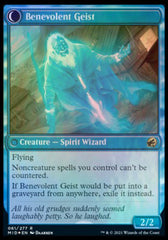 Malevolent Hermit // Benevolent Geist [Innistrad: Midnight Hunt Prerelease Promos] | The CG Realm