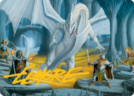 Cave of the Frost Dragon Art Card (Gold-Stamped Signature) [Dungeons & Dragons: Adventures in the Forgotten Realms Art Series] | The CG Realm