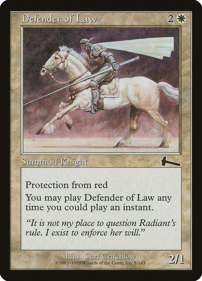 Defender of Law [Urza's Legacy] | The CG Realm