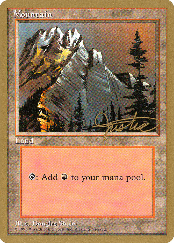 Mountain (mj373) (Mark Justice) [Pro Tour Collector Set] | The CG Realm