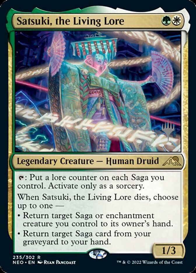 Satsuki, the Living Lore (Promo Pack) [Kamigawa: Neon Dynasty Promos] | The CG Realm