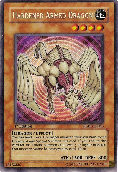 Hardened Armed Dragon [RGBT-EN083] Secret Rare | The CG Realm