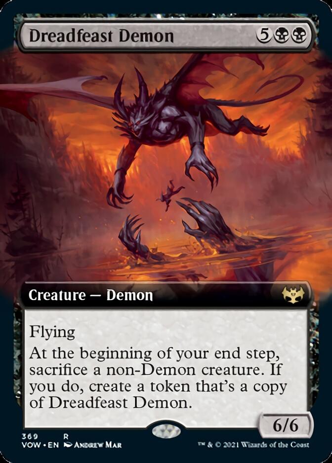 Dreadfeast Demon (Extended Art) [Innistrad: Crimson Vow] | The CG Realm