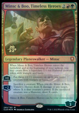 Minsc & Boo, Timeless Heroes [Commander Legends: Battle for Baldur's Gate Prerelease Promos] | The CG Realm