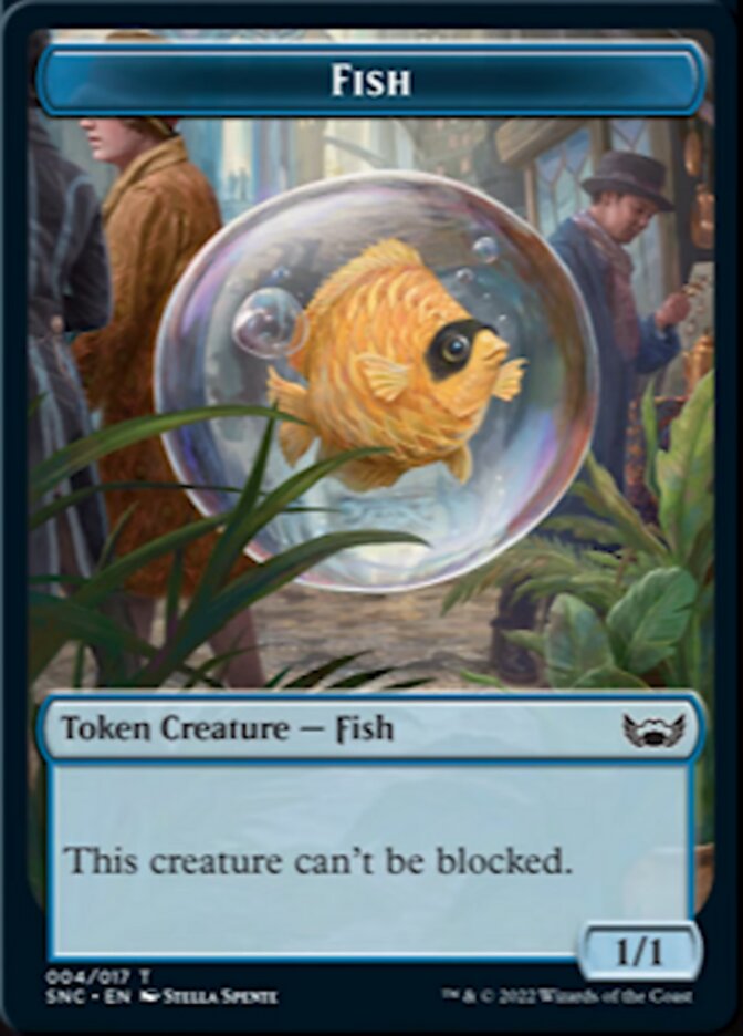 Treasure (013) // Fish Double-Sided Token [Streets of New Capenna Tokens] | The CG Realm