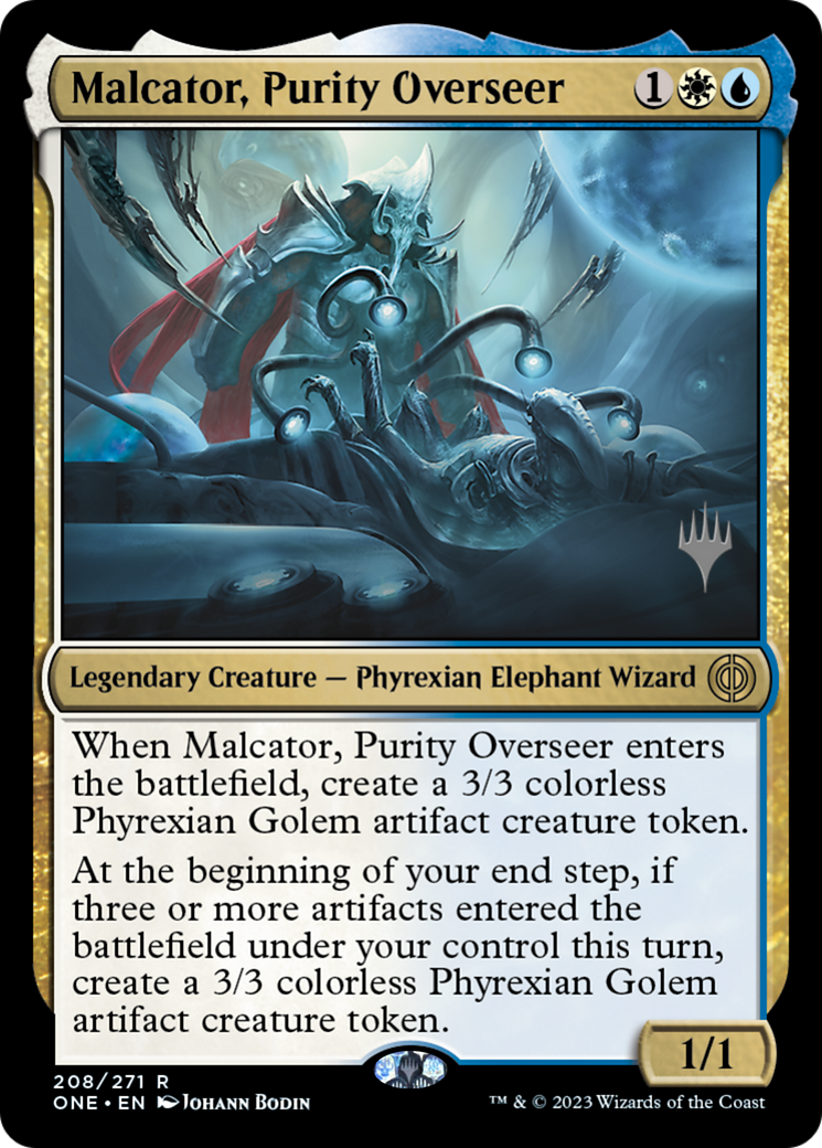 Malcator, Purity Overseer (Promo Pack) [Phyrexia: All Will Be One Promos] | The CG Realm