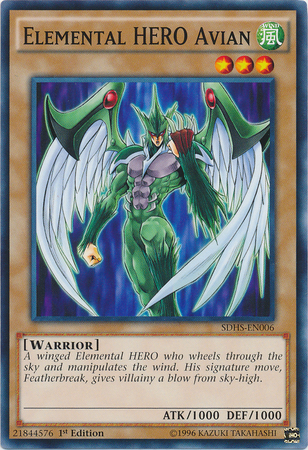 Elemental Hero Avian [SDHS-EN006] Common | The CG Realm