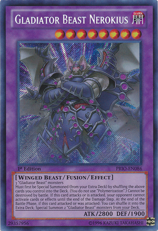 Gladiator Beast Nerokius [PRIO-EN086] Secret Rare | The CG Realm