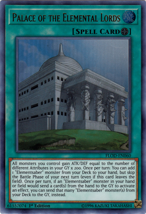 Palace of the Elemental Lords [FLOD-EN060] Ultra Rare | The CG Realm