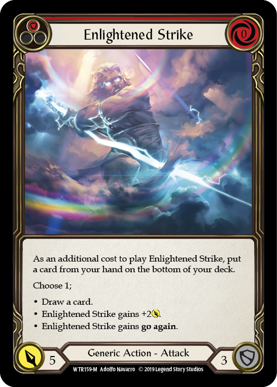 Enlightened Strike [WTR159-M] (Welcome to Rathe)  Alpha Print Rainbow Foil | The CG Realm