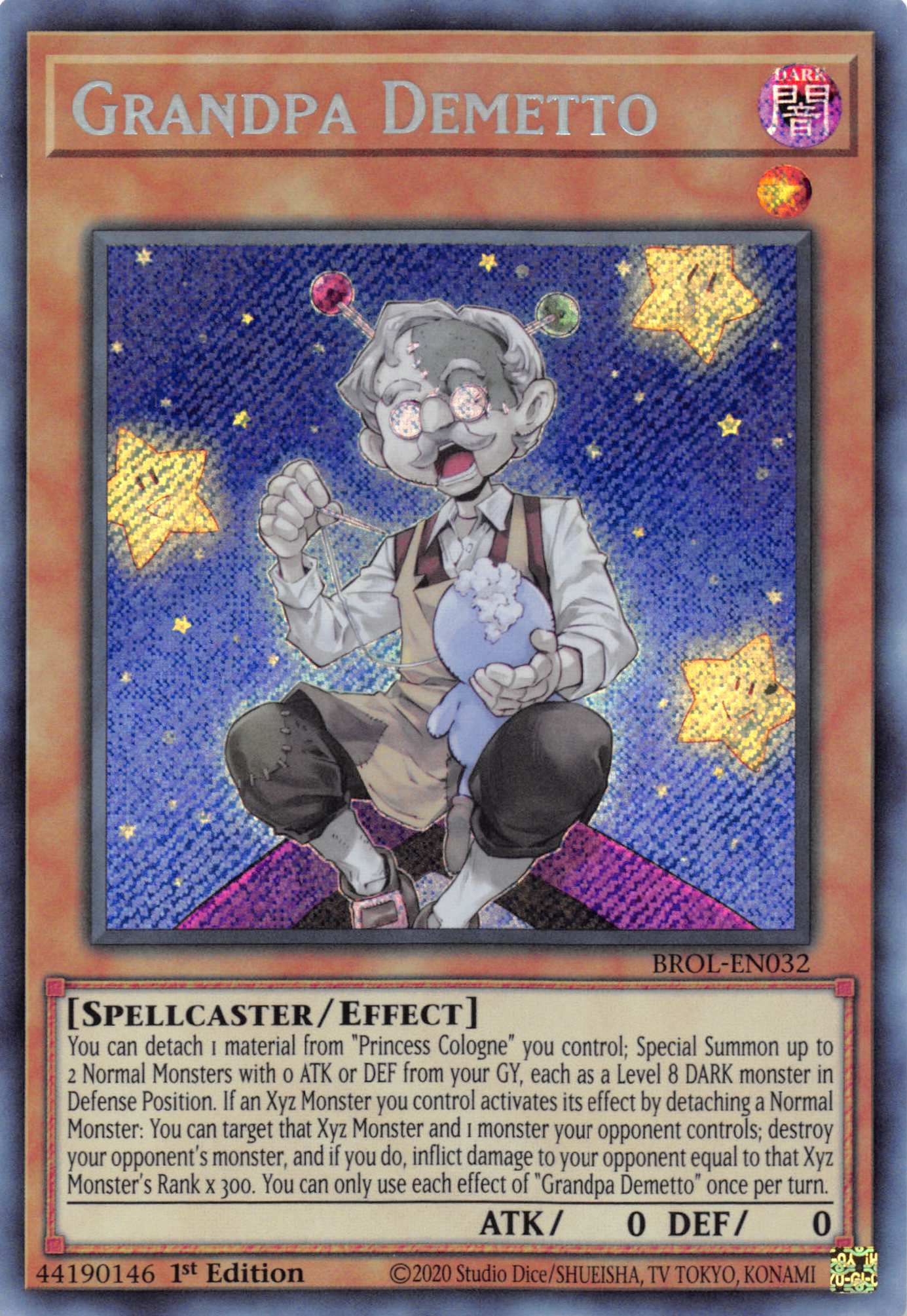 Grandpa Demetto [BROL-EN032] Secret Rare | The CG Realm