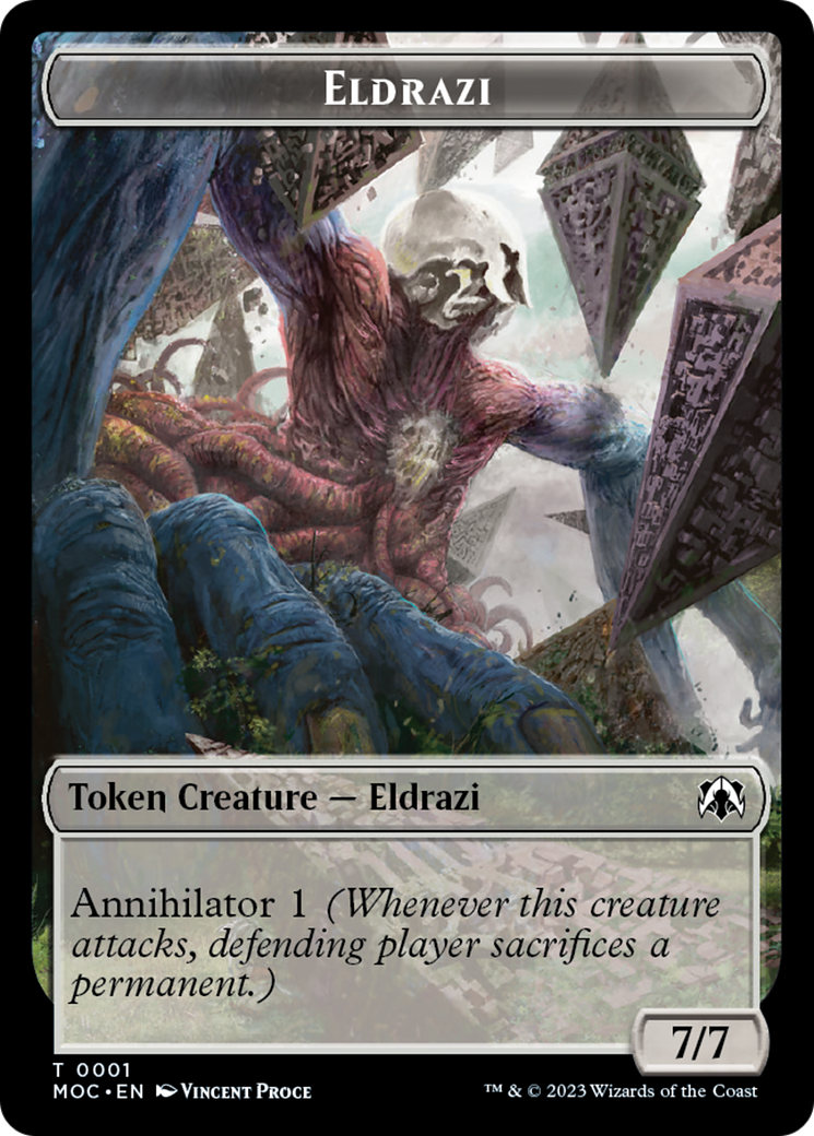 Eldrazi // Angel (4) Double-Sided Token [March of the Machine Commander Tokens] | The CG Realm