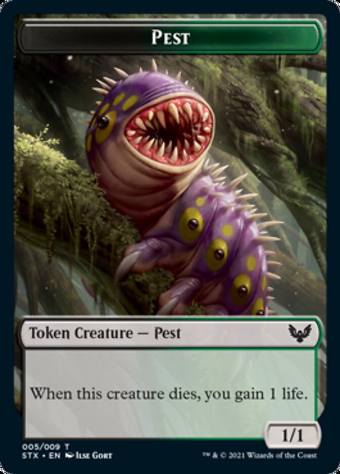 Food // Pest Double-Sided Token [Commander 2021 Tokens] | The CG Realm