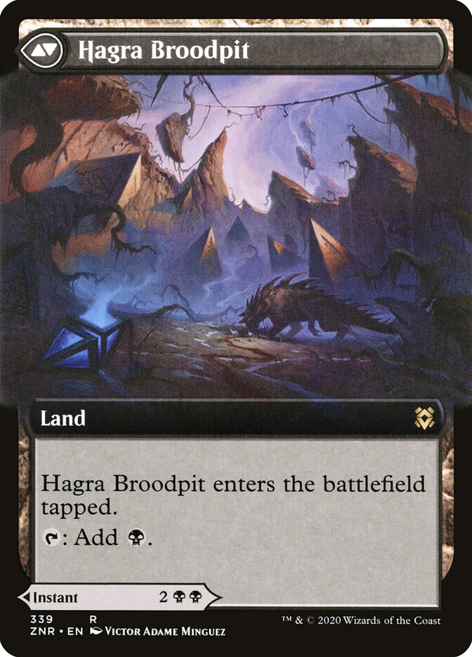 Hagra Mauling // Hagra Broodpit (Extended Art) [Zendikar Rising] | The CG Realm