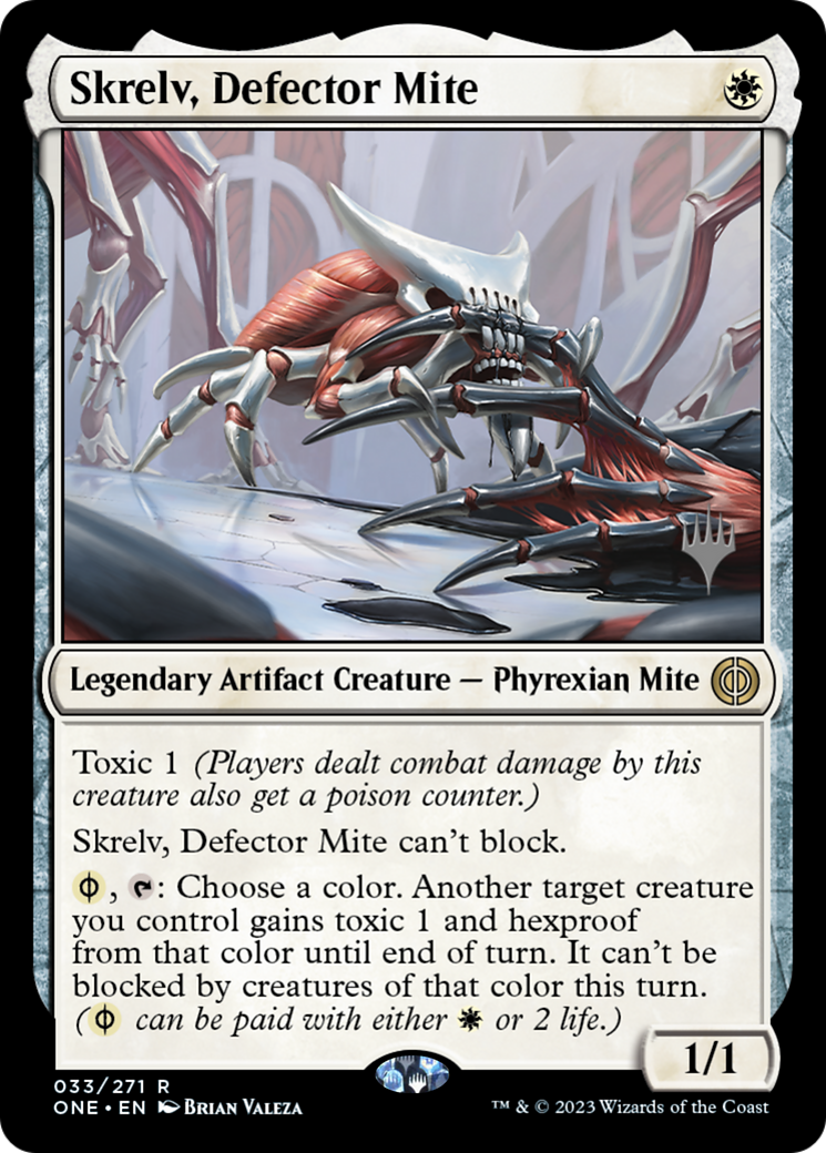 Skrelv, Defector Mite (Promo Pack) [Phyrexia: All Will Be One Promos] | The CG Realm