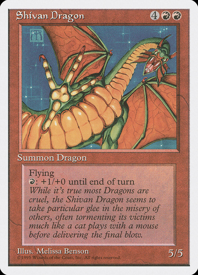 Shivan Dragon [Fourth Edition] | The CG Realm