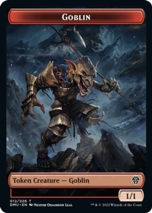 Zombie Knight // Goblin Double-Sided Token [Dominaria United Commander Tokens] | The CG Realm